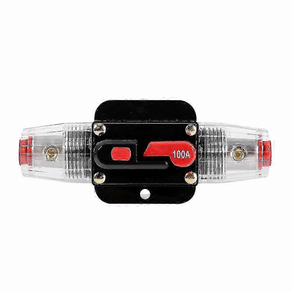 Waterproof Fuse Holder for Car and Boat, 50-100 Amp Circuit Breaker Reset, 12-24V
