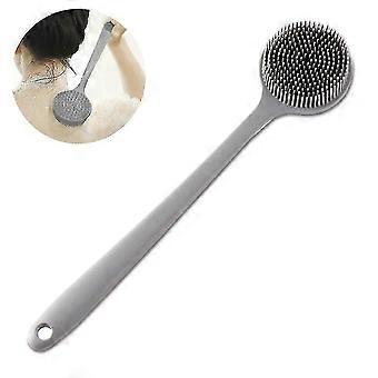 Eco-Friendly Silicone Back Scrubber & Scalp Massager Brush - Ergonomic