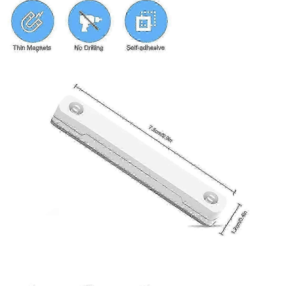 12PCS White Window Screening Europe No Punching Magnetic Retainer Window Screen