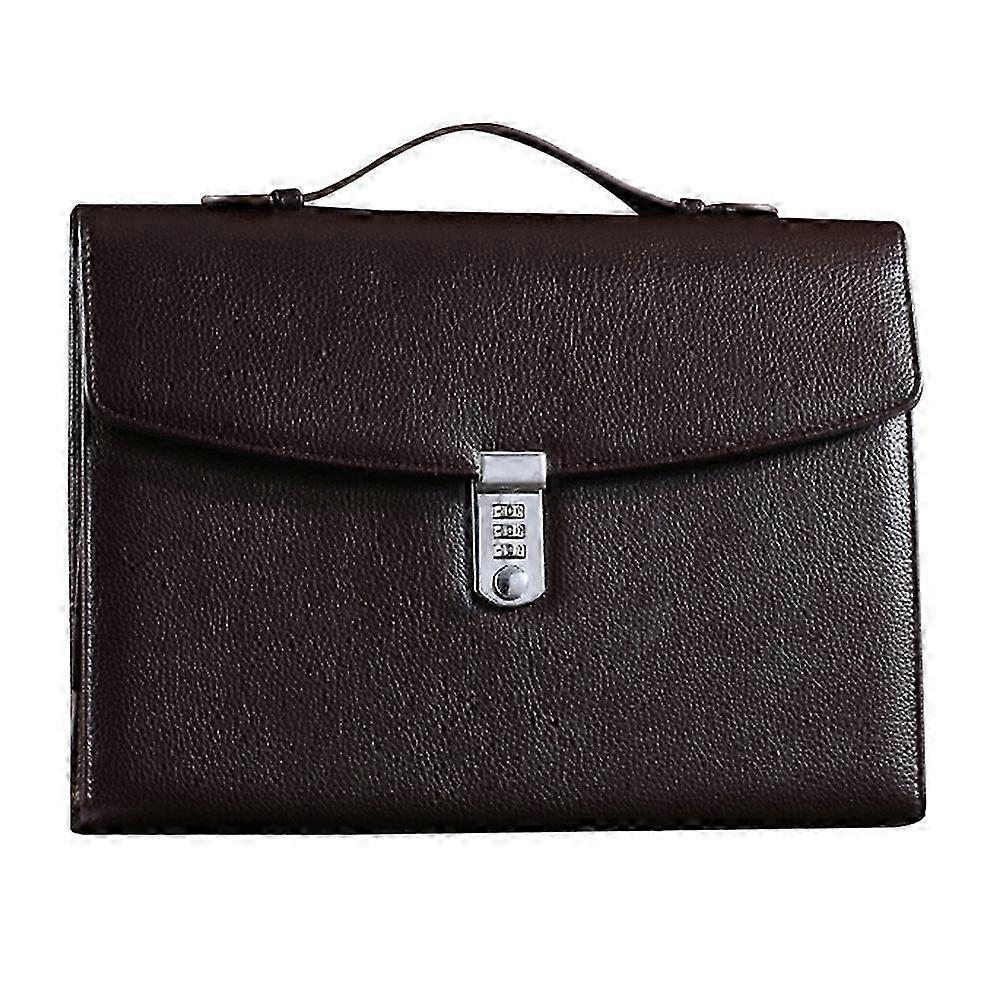 Office Briefcase with Combination Lock: High-Capacity Document Bag for Business Use