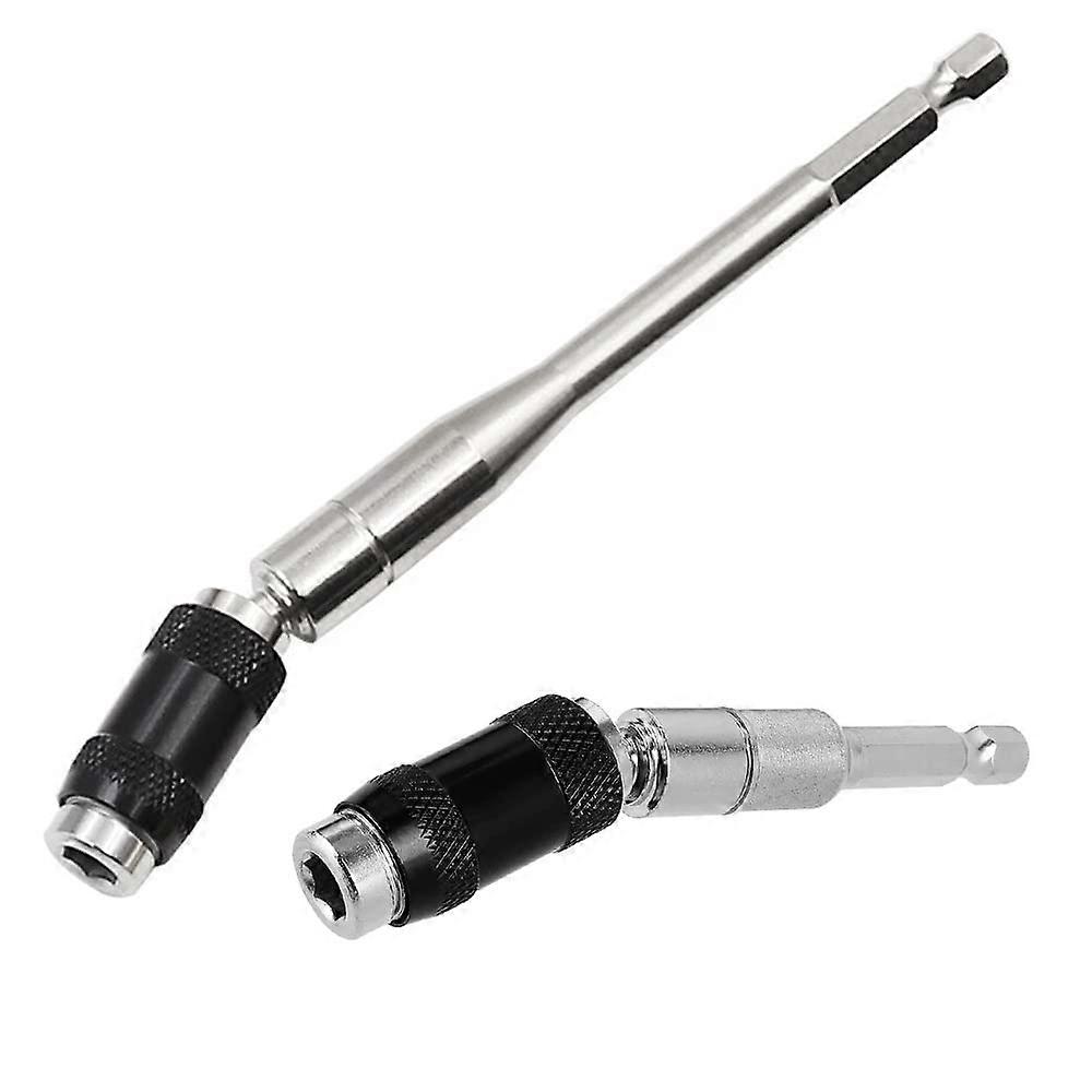 Magnetic Spindle Drill Bit Holder 1/4 Inch Hex Shank 88mm 145mm Quick Change Extension for Cordless Screwdrivers Pack of 2