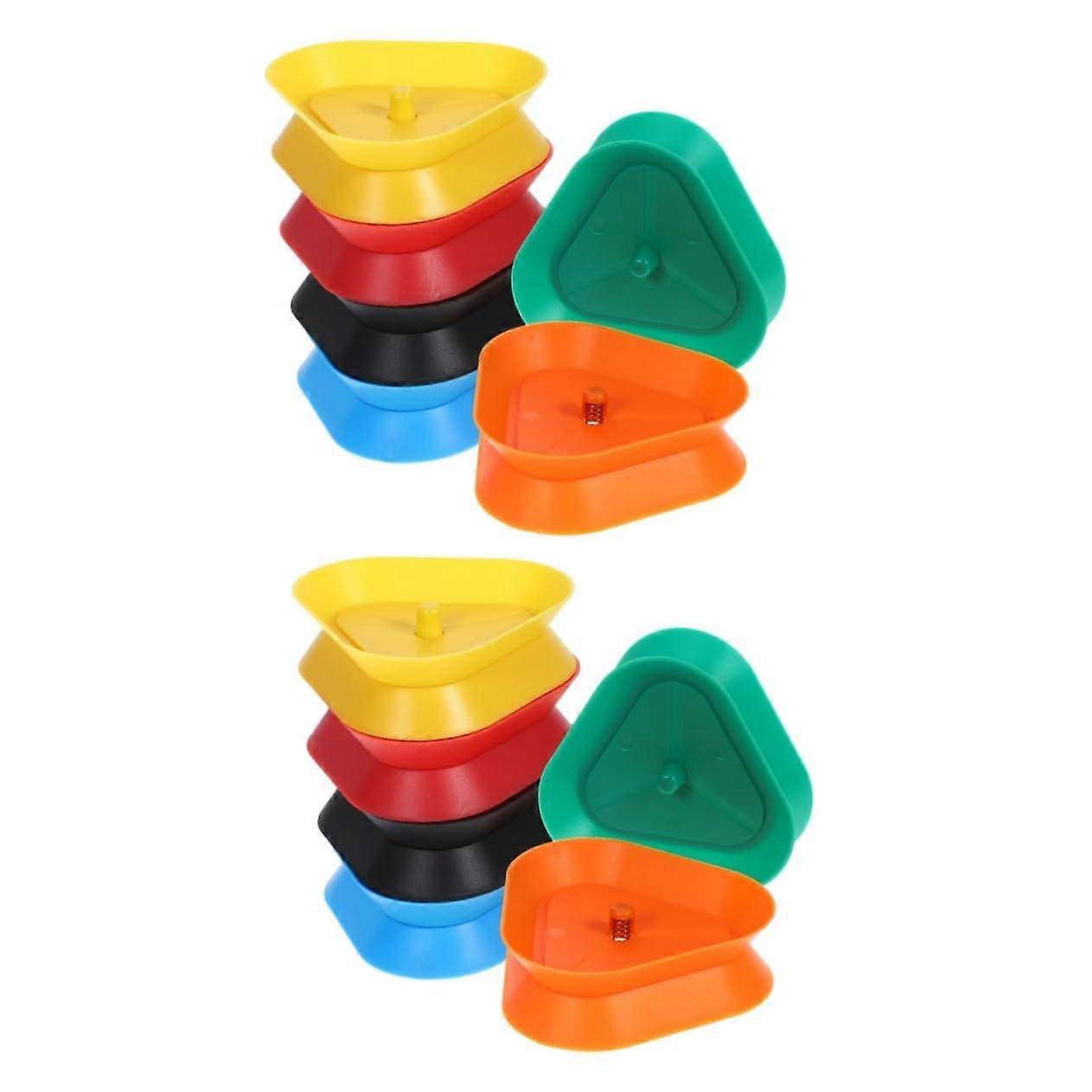 Card Holders for Card Games - Reusable Poker Holder Stand, Hands-Free Clip, ABS, Assorted Colors, 2 Pieces 8.60X8.20X2.50CM