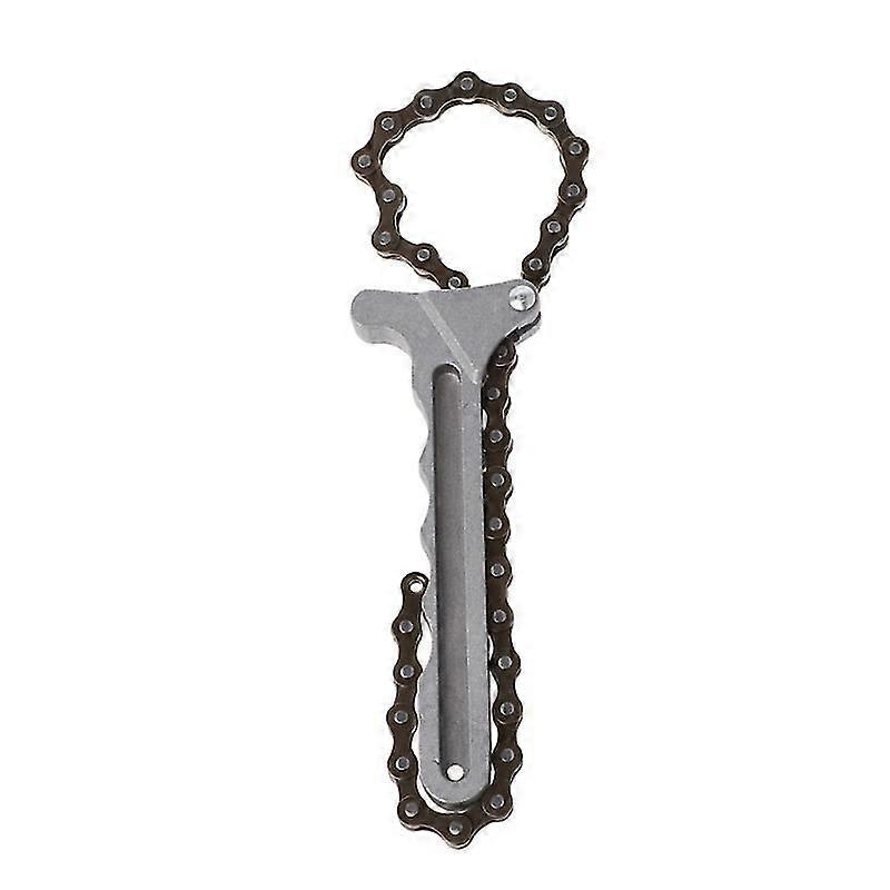 Adjustable Car Engine Oil Filter Chain Grip Wrench Spanner Remover Tools Plier