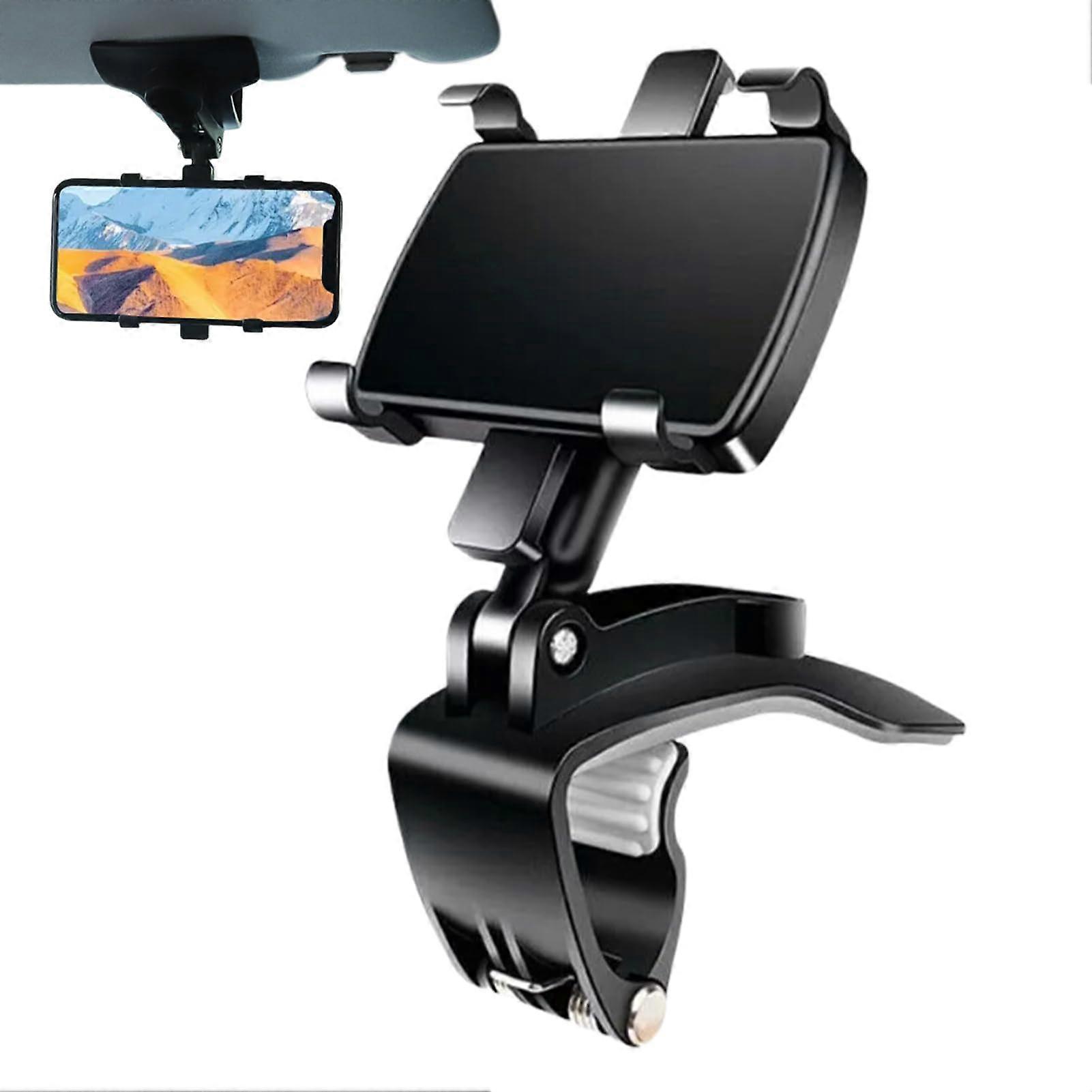 Car Phone Holder – Adjustable Stand  360° Rotation ABS Cradle  AntiSlip Mount for Dashboard, Truck, RV