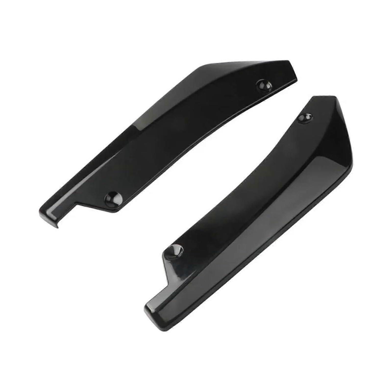 Canard Spoiler Splitter Universal Front Rear Bumper Lip Protector Strip Diffuser Winglets Side Skirt Black