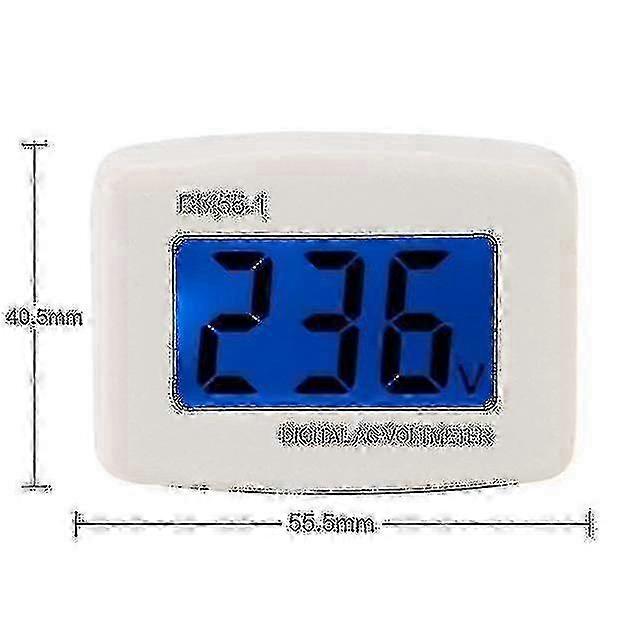 LCD Digital AC Voltmeter 80-300V with EU Plug, Voltage Tester Meter Compatible with 110V-300V Circuits