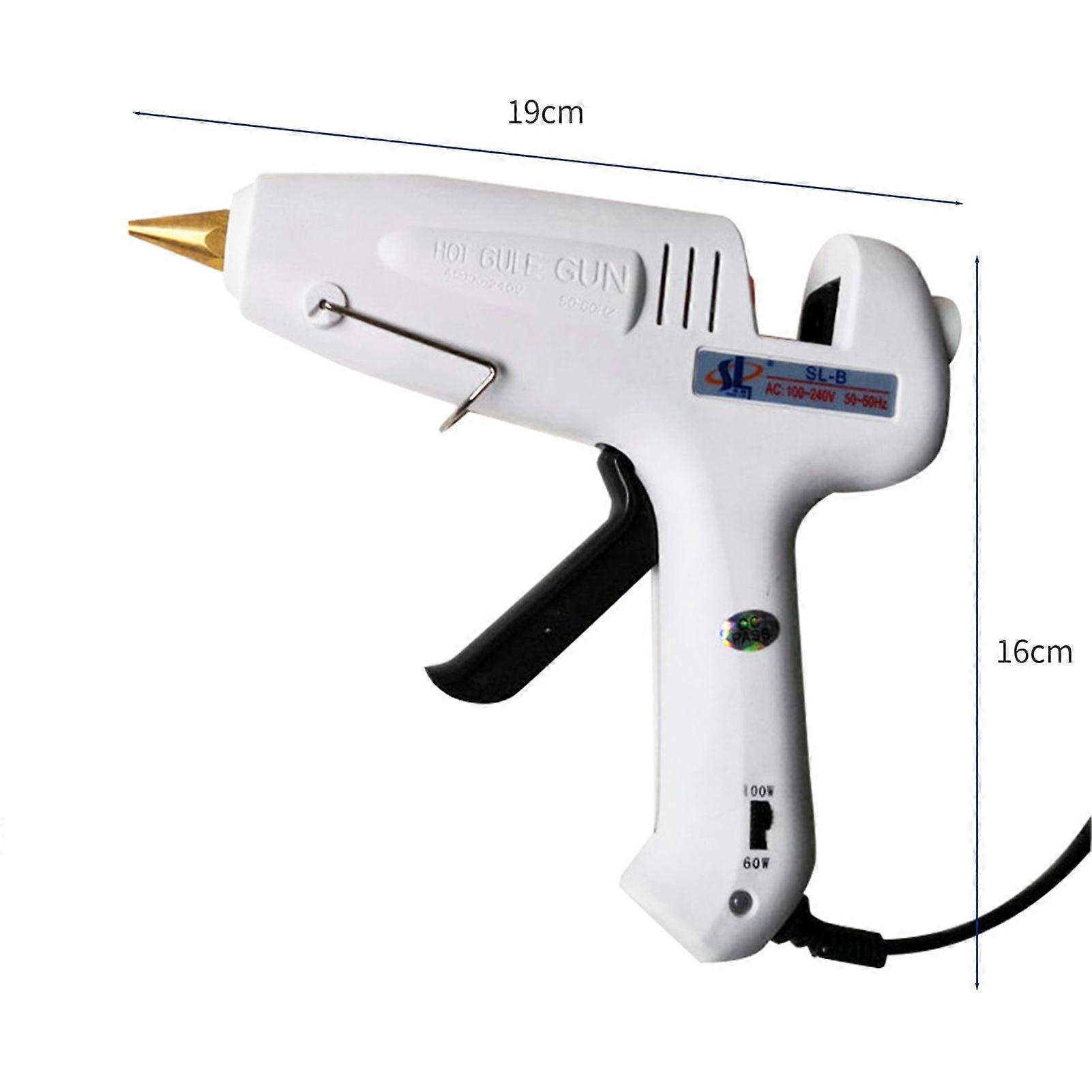 Professional Hot Melt Glue-Gun Dual Power 60W 100W Metal Nozzle with 11pcs Glue Sticks for DIY Arts & Crafts Projects Handcraft Decoration Carpentry R
