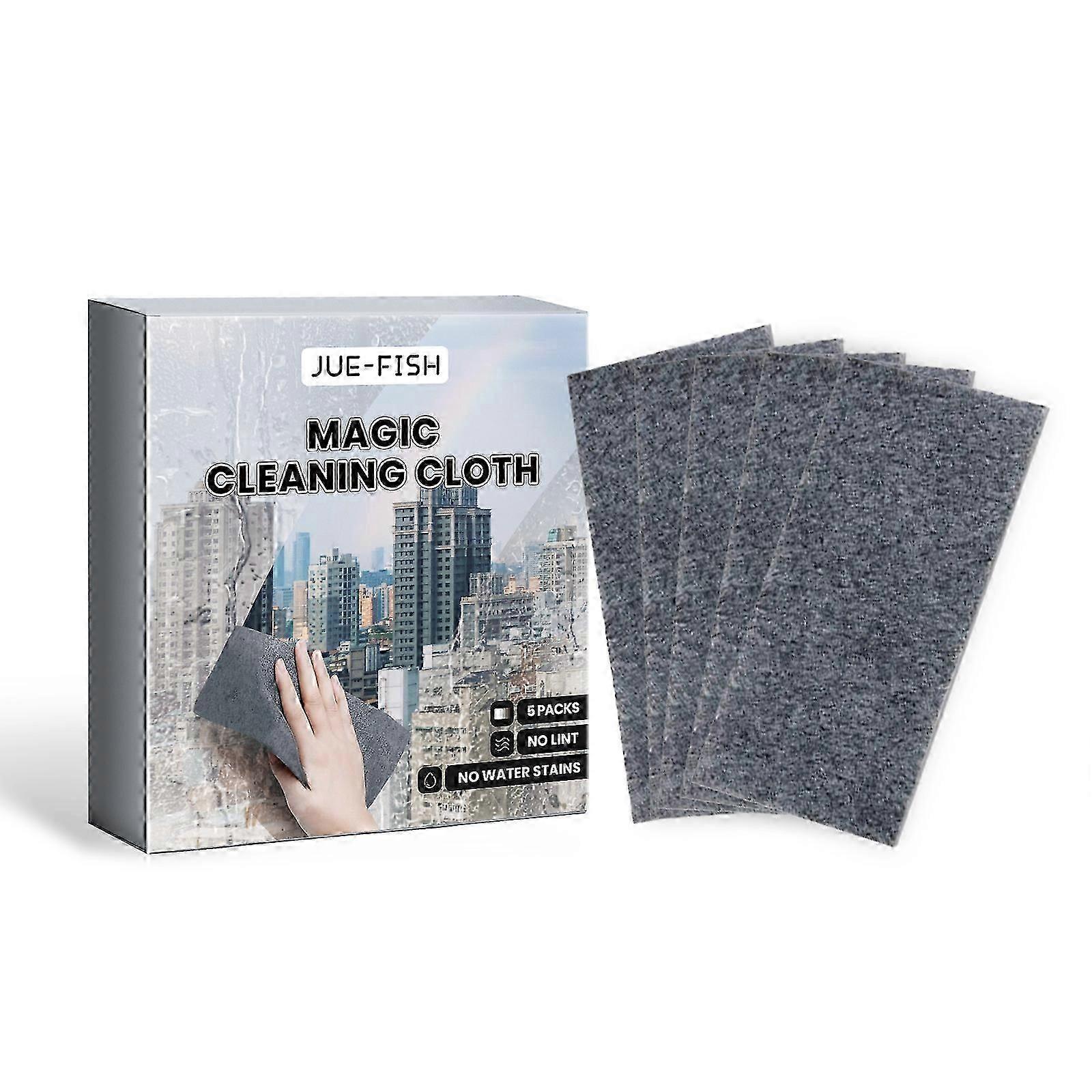 Jue-Fish fiber rag window water cup car windshield cleaning smooth wet and dry dual-purpose decontamination rag