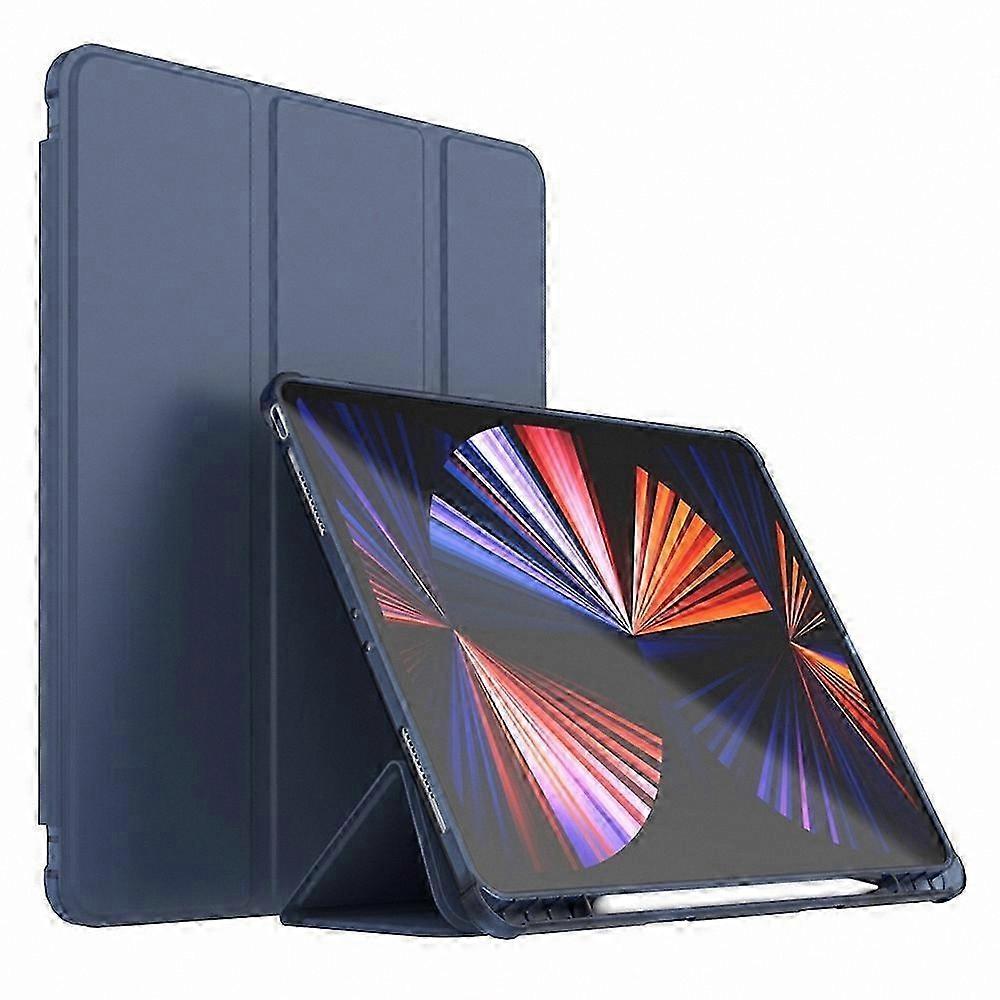 Trifold Stand Cover with Auto Sleep/Wake for 12.9" Tablet (2020-2022), Premium PU Leather Design