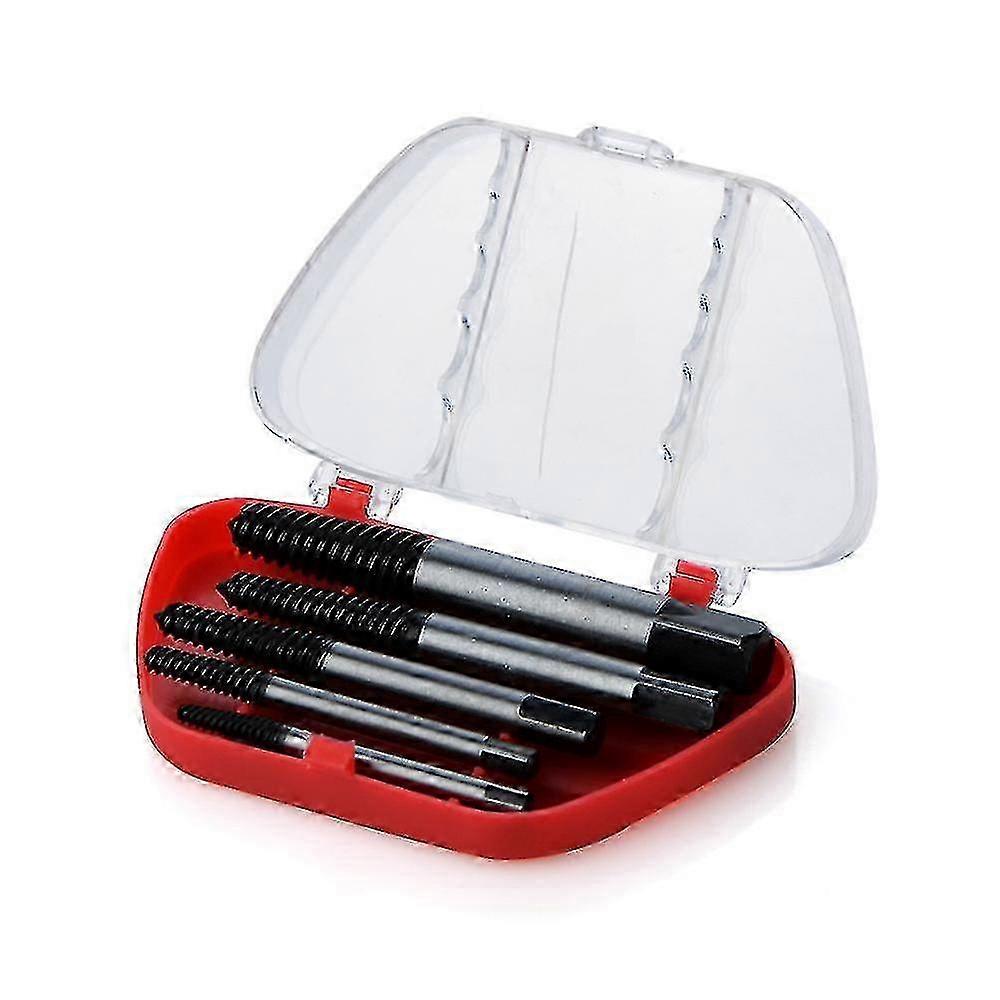 Screw Extractor Guide Set: 5pcs Center Drill Bits for Fast, Easy Removal of Broken Bolts in Metals & Woodworking