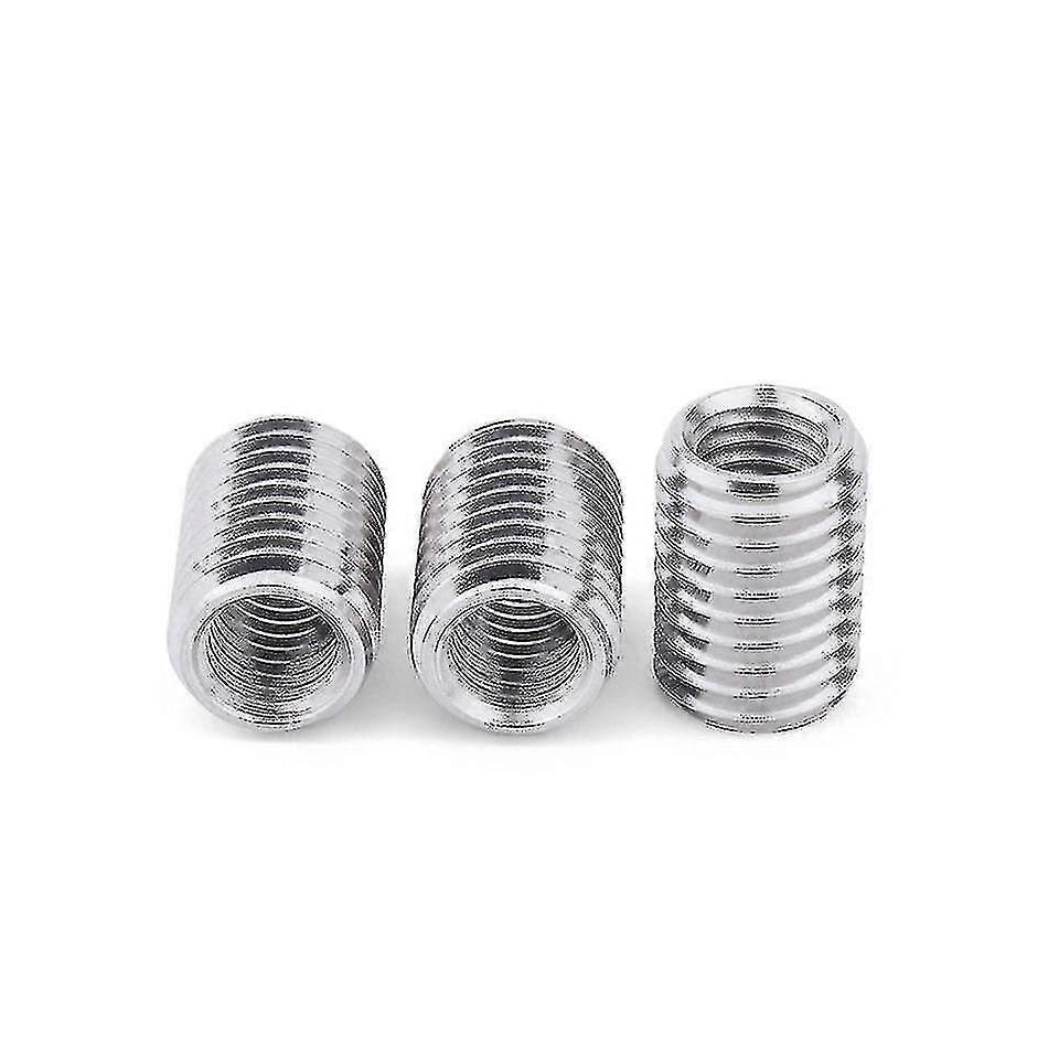 M12 Outer M10 Inner Threaded Hollow Tube Coupler, Conveyer Sliver Adapter Screw, Set of 5