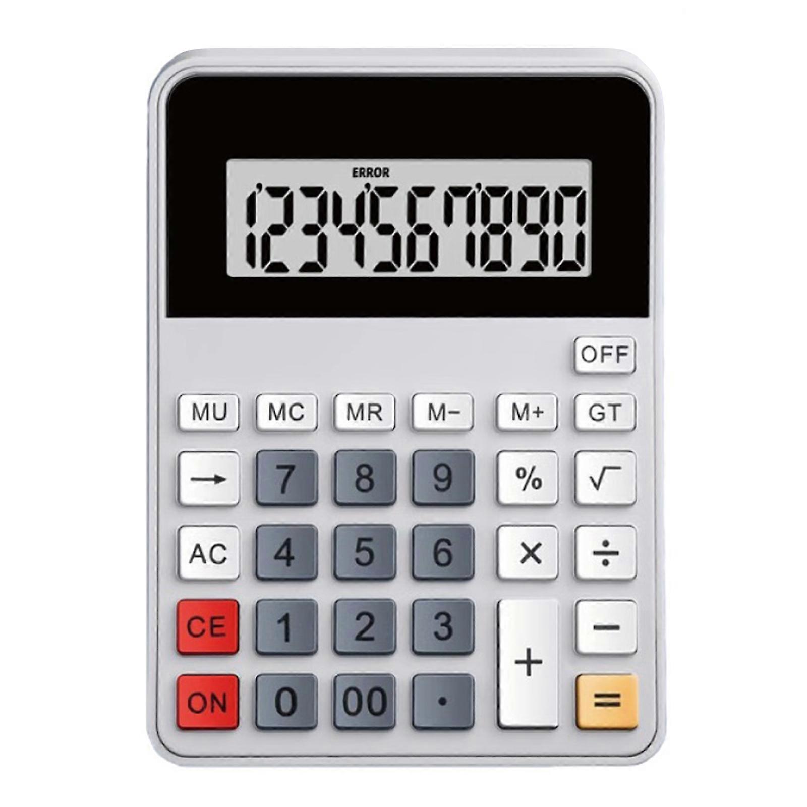 Portable 12 Digit Desktop Calculator Clear Clear Display For Accurate Financial And Office Use Multicolor