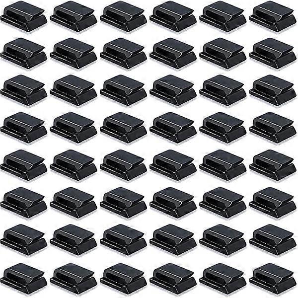 50-pack Self-Adhesive Cable Clips, Electrical Cable Clips, Cable Management Clips. Organization.