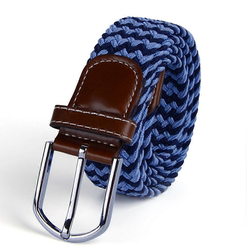 Elastic Braided Belt Stretch Belt for Pants Tightening with Loop