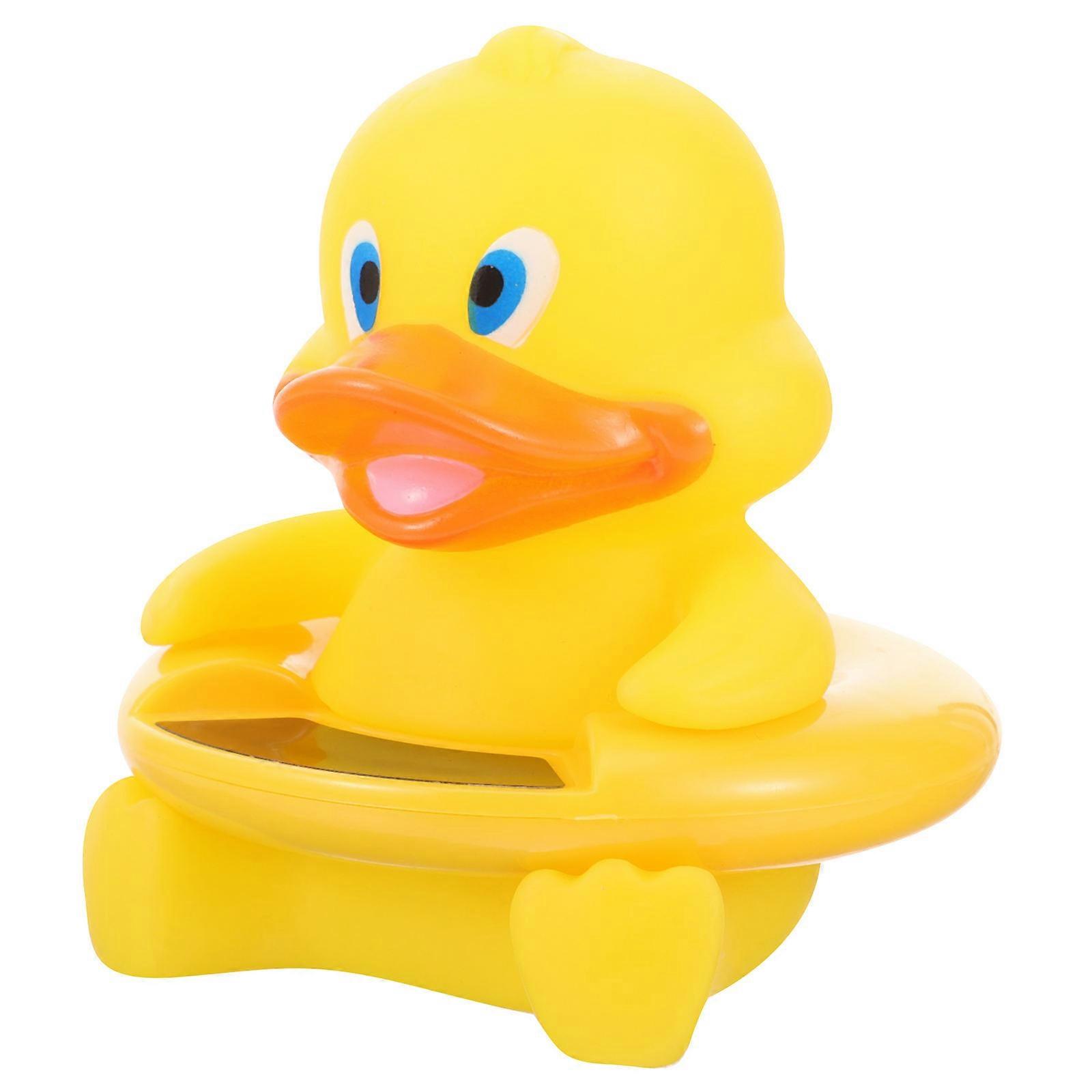 1pc Cartoon Bath Floating Animal Design For Bathtub Use Multi Purpose Water Temperature Gauge Yellow