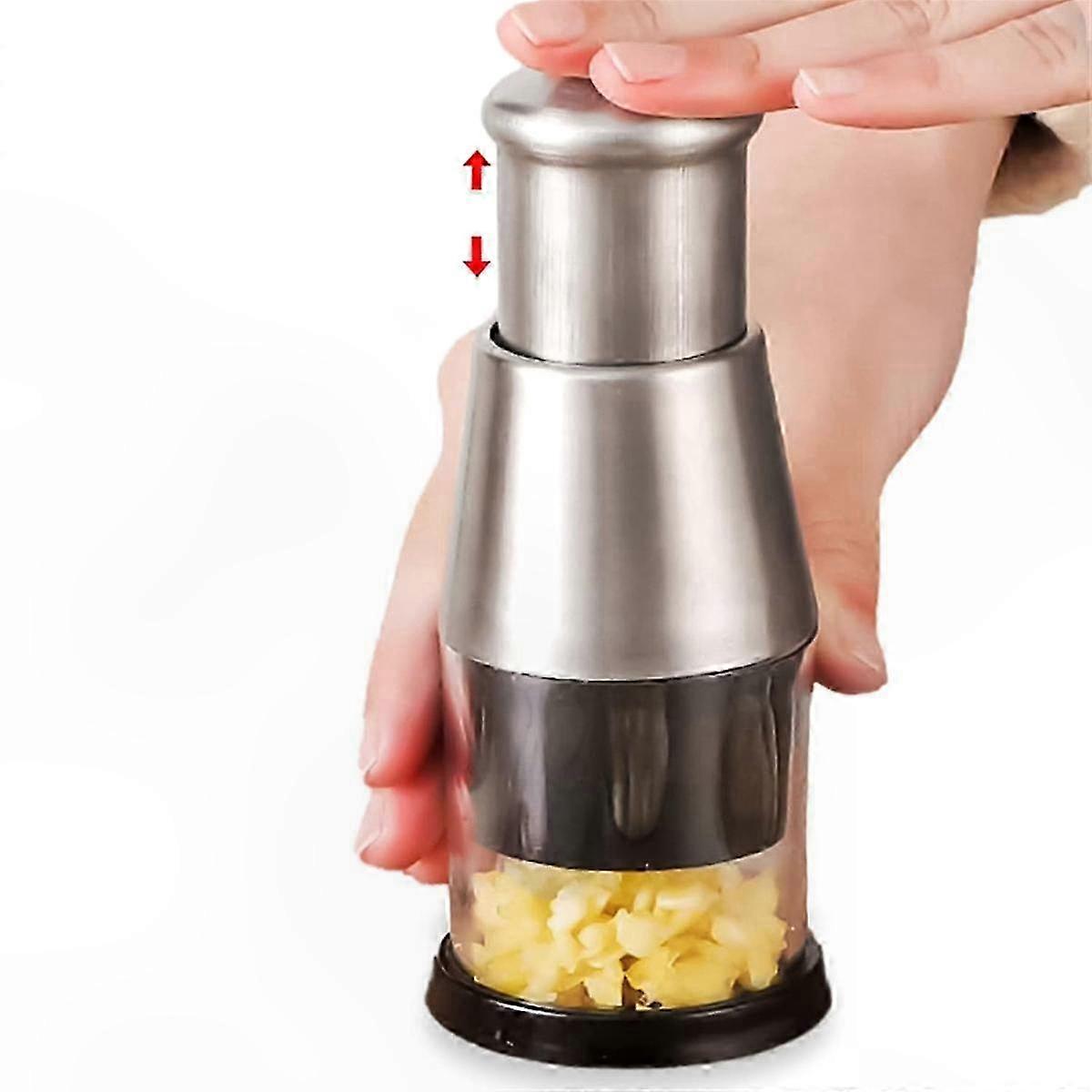 Multifunctional Manual Garlic Press for Effortless Mincing and Cutting