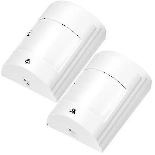 2Pcs Wired PIR Motion Sensor for Home Security Alarm System Wide Angle Detector