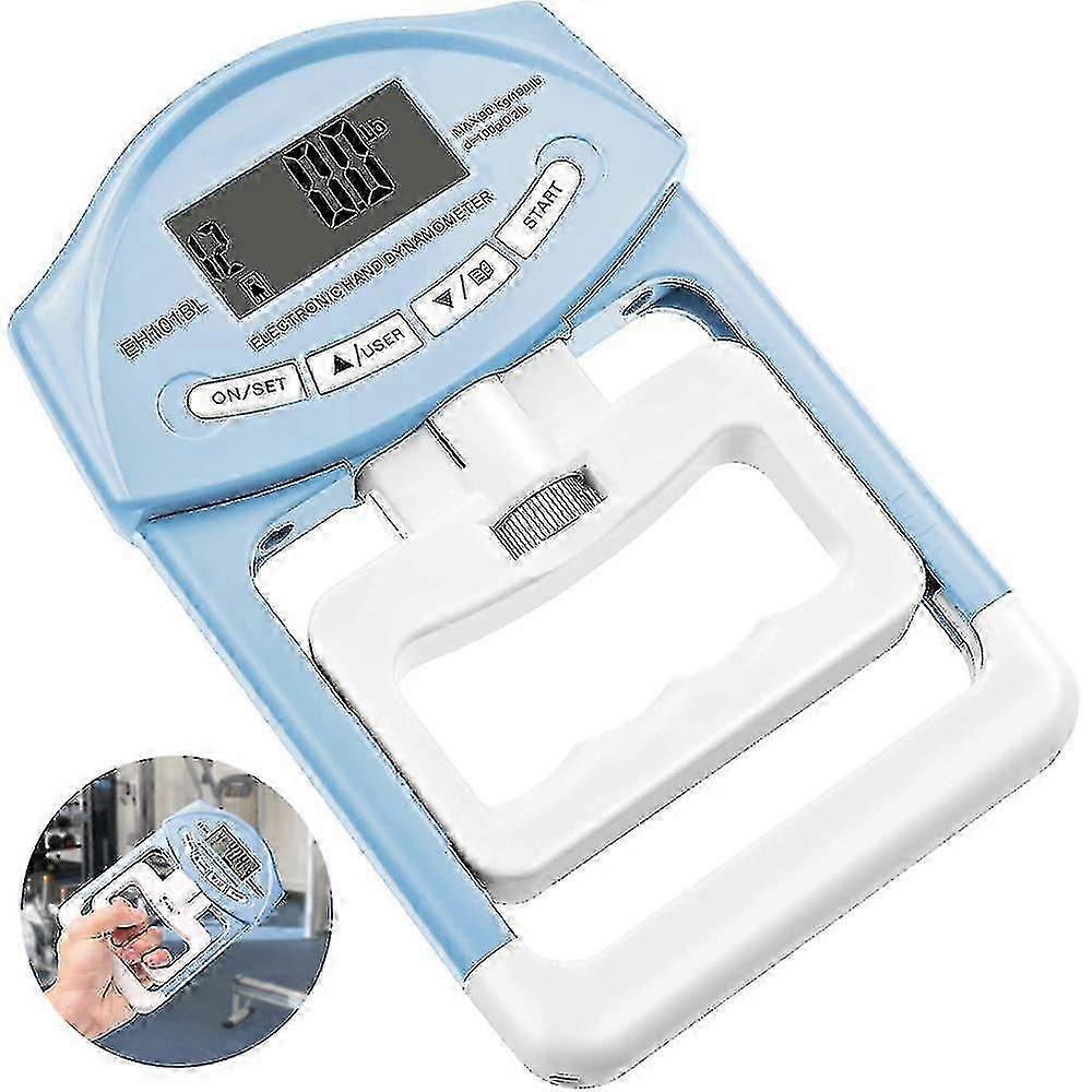 2023 - Dynamomètre numérique à main Mesure de la force de préhension, bleu (ShiKai)