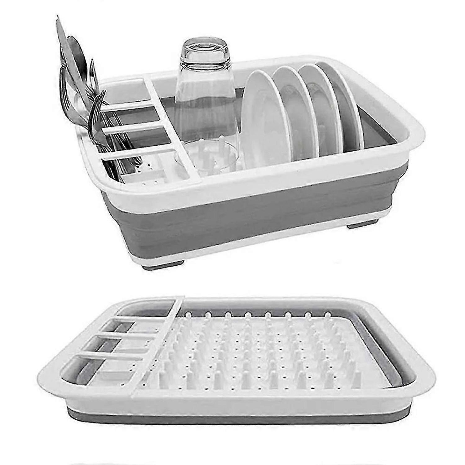 Foldable Kitchen Dish Rack for Storing Tableware,Bowls and Chopsticks