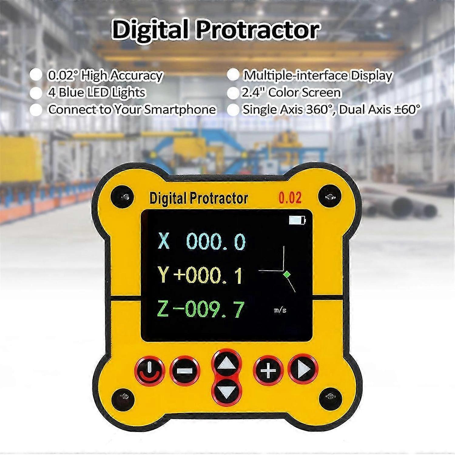 Dual Level Protractor Electronic Level Angle Gauge Finder