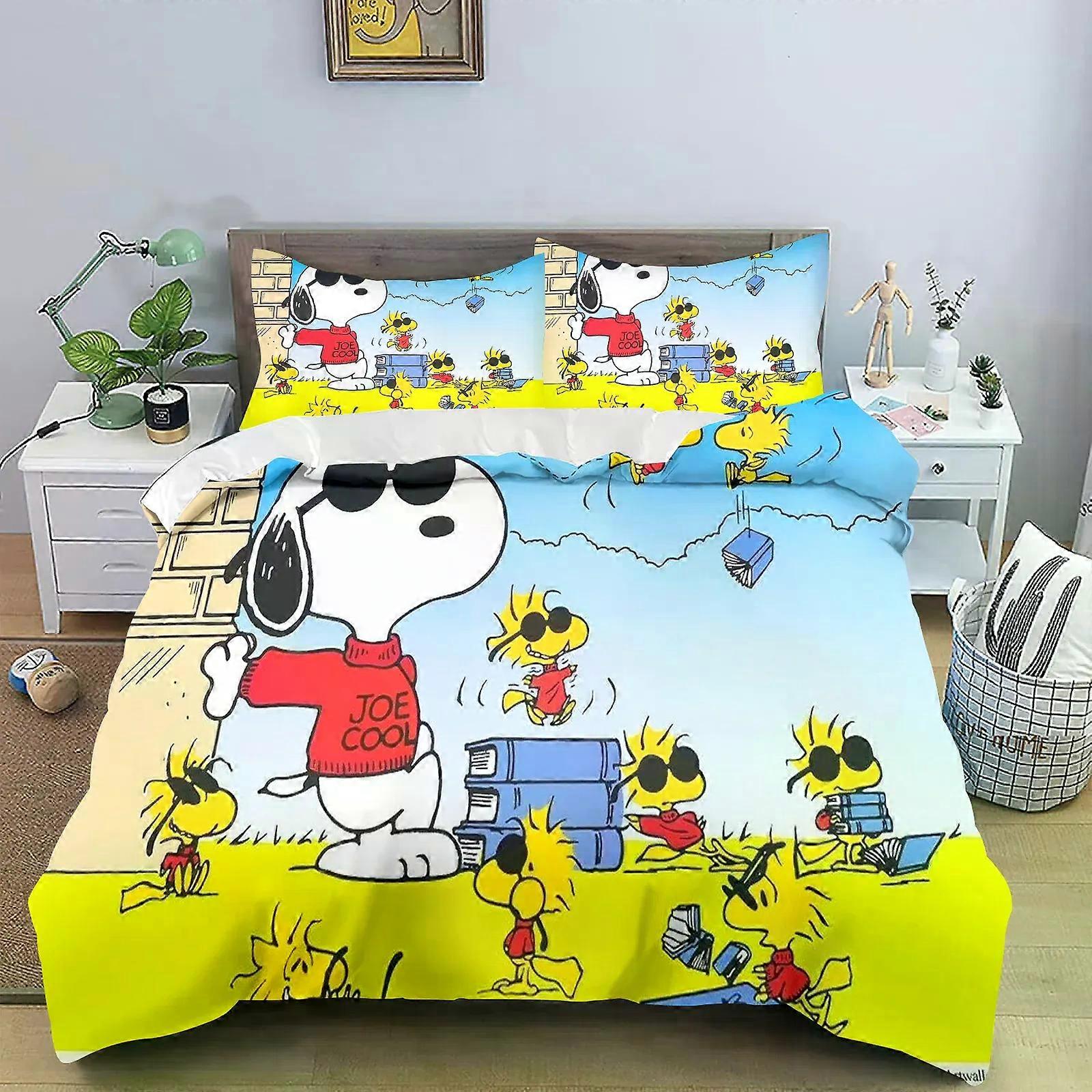 TE2956 Zestaw poszewek na kołdrę anime Comforte Printed Cartoon Twin Size Zestawy pościeli Prezenty świąteczne 3-częściowy
