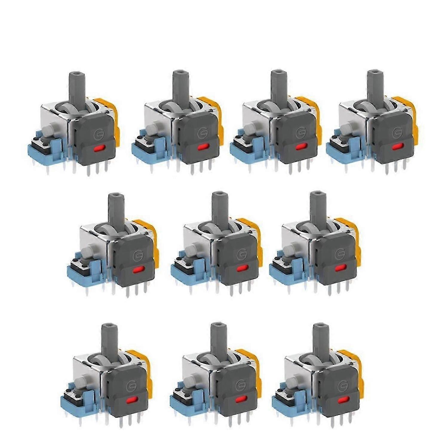 10PCS 4th Gen Hall Electromagnetic Joystick for Game Console High Precision Adjustable Joystick for Joystick