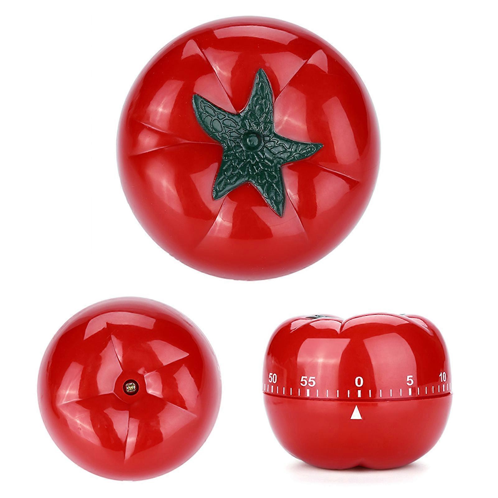Tomato Shaped Mechanical 60 Minutes Countdown Timer Kitchen Cooking & Baking Helper 7.2 x 5.5cm
