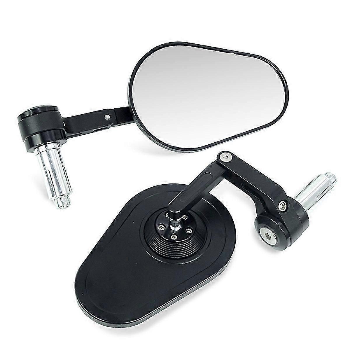 Motorcycle Universal Rearview Mirror Foldable Adjusable Anti-Dazzle Mirror for 13mm-14mm or 17mm-19