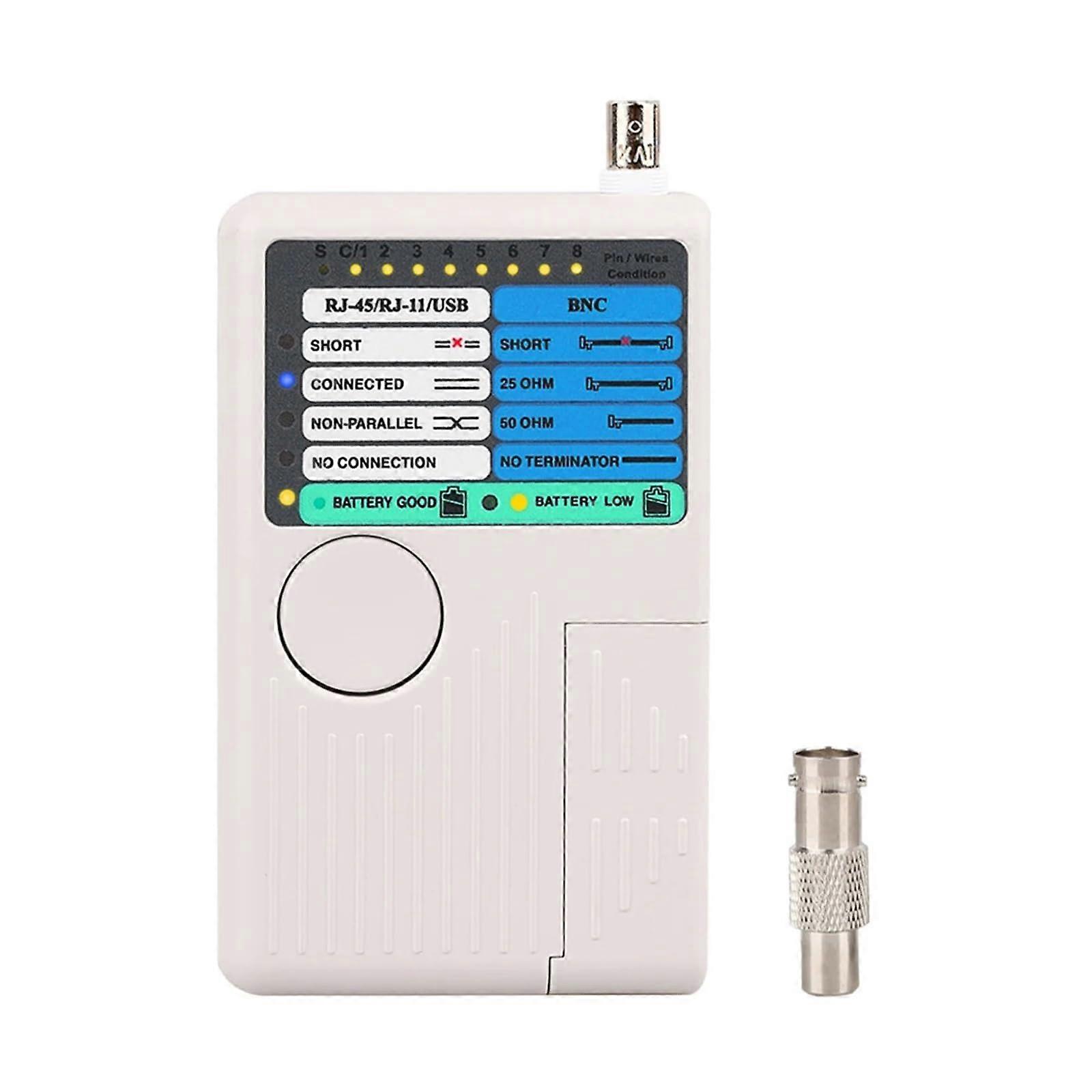 Professional Multi Function 4 In 1 Network Cable Tester RJ45 RJ11 USB BNC LAN Cable Cat5 Cat6 Wire Tester