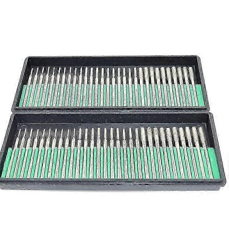 60 High-Grade Diamond Drill Bits Burr Set 30pcs Set 1mm, 2mm, 3mm