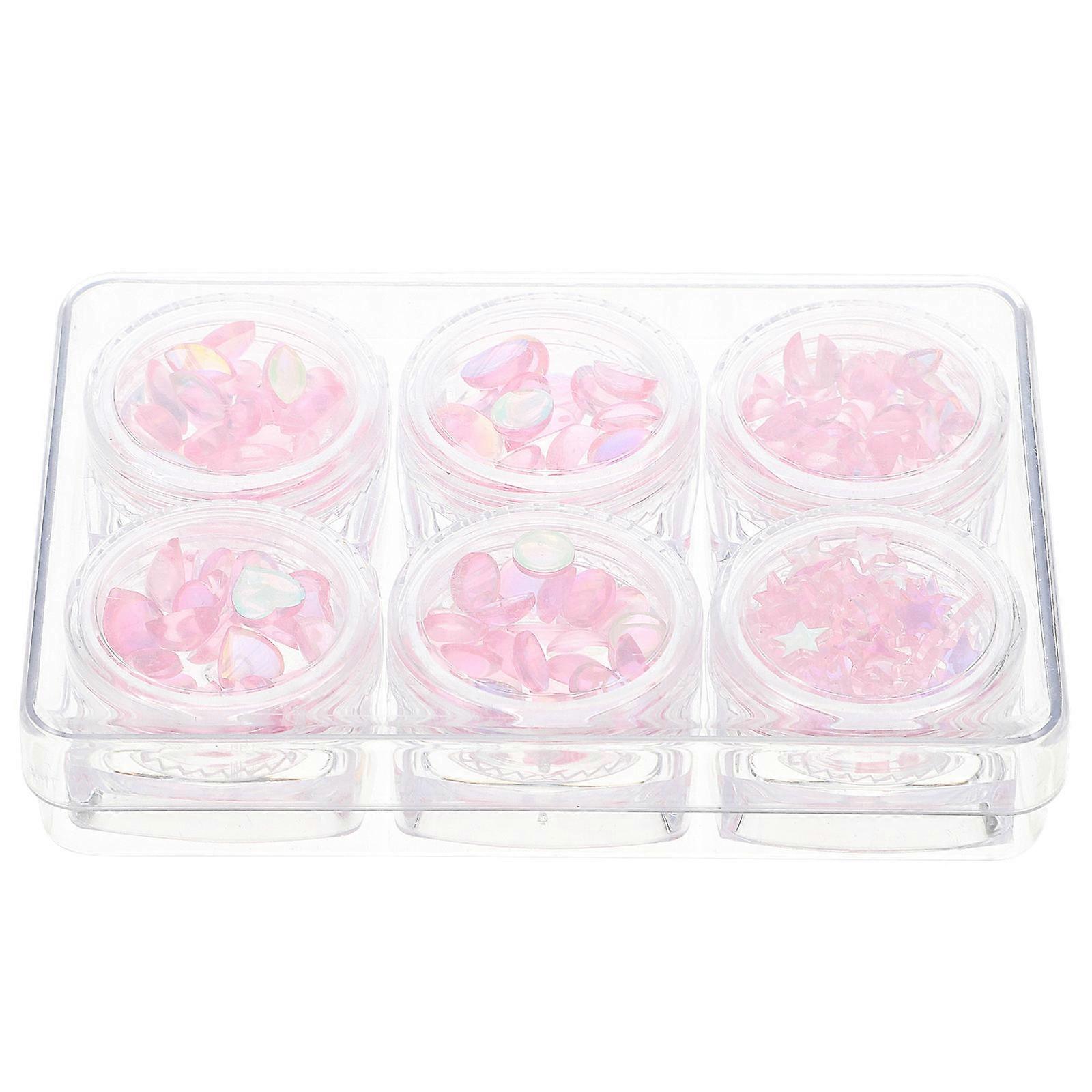 Nail Art Studs Colorful Resin Decorations for DIY Manicure 1 Box
