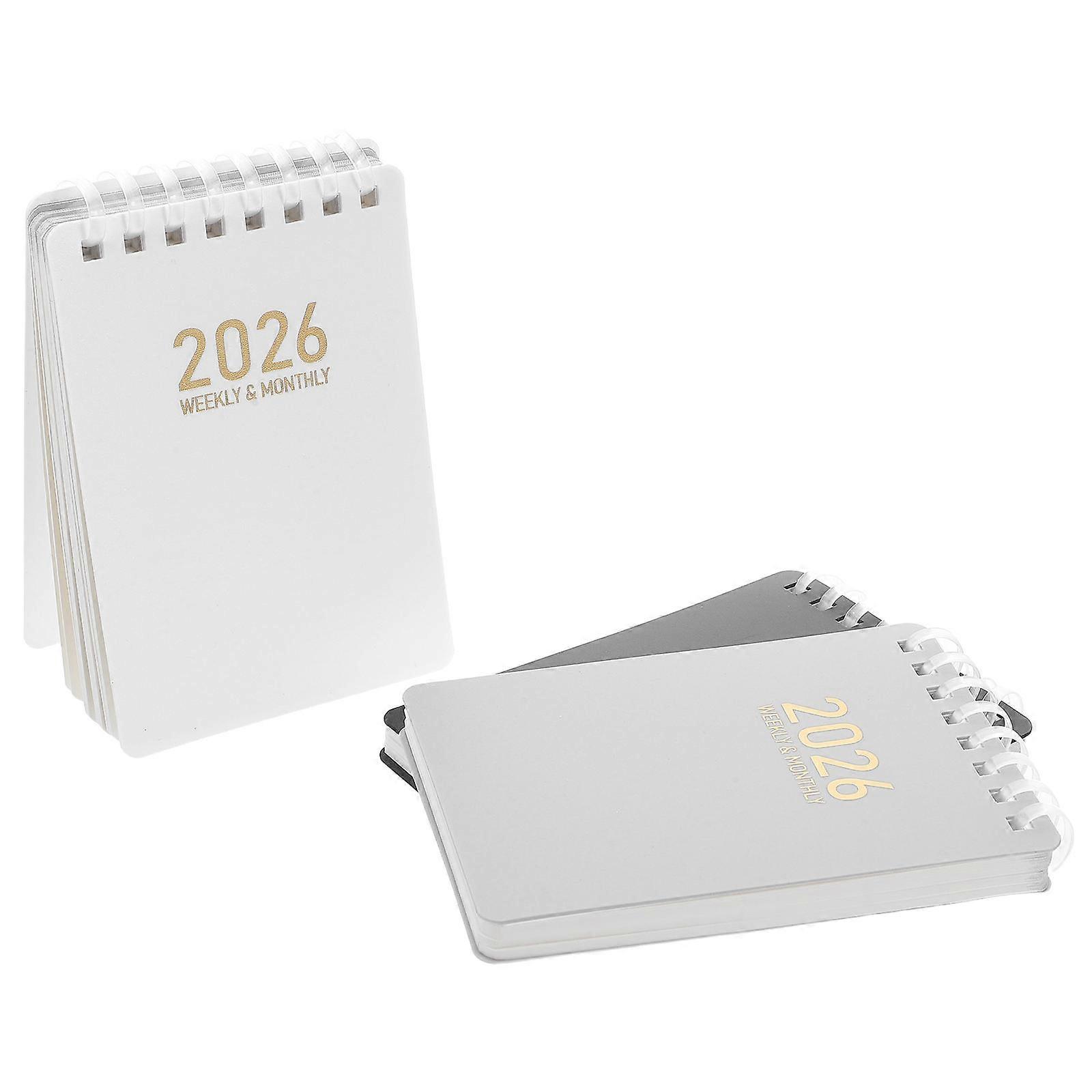 Pocket Planner Notebook for Time Management Spiral Bound 15Pcs 2026 Planner
