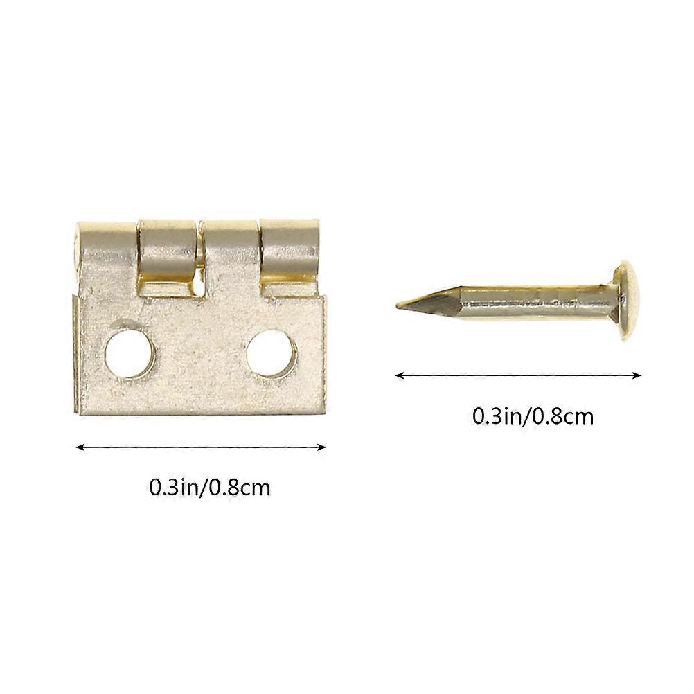House Hinge for Miniature Cabinets with 24Pcs Mini Hinges Set