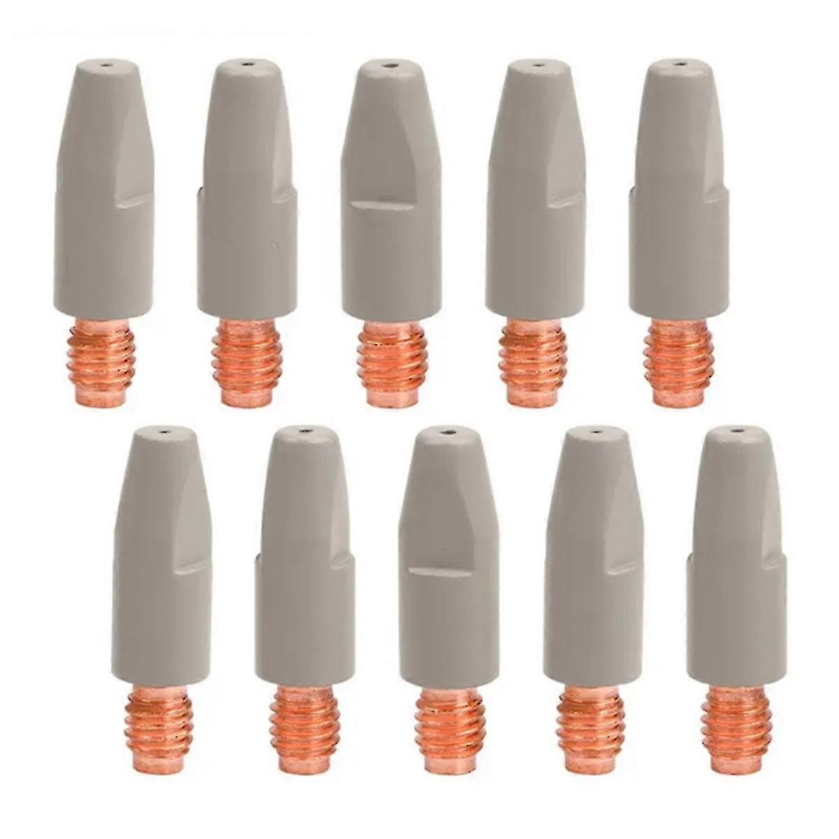 MIG Welding Torch Contact Tip, 0.8mm Copper Material 10PCS, Suitable for MB 24KD Model