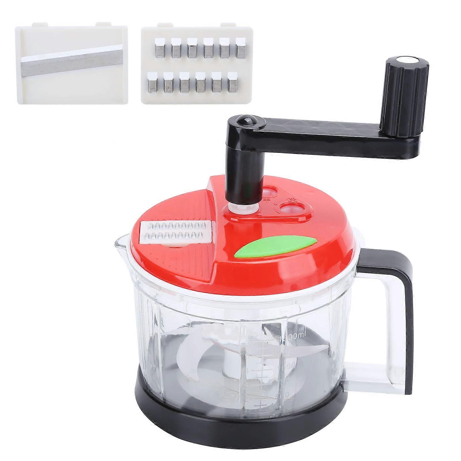 Manual Food Mixer Blender Model 1 Grinder With Strong Blades Sturdy Kitchen Tool For Chopping Vegetables And Fruits