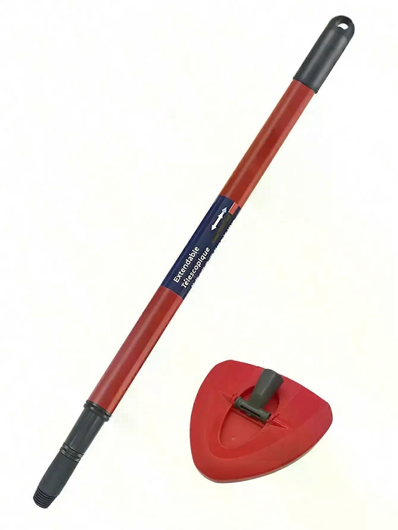 1*Extendable Spin Mop Handle + 1*Triangle Base Compatible with O-Cedar and Vileda Replacement Parts Fits For 1 Tank System