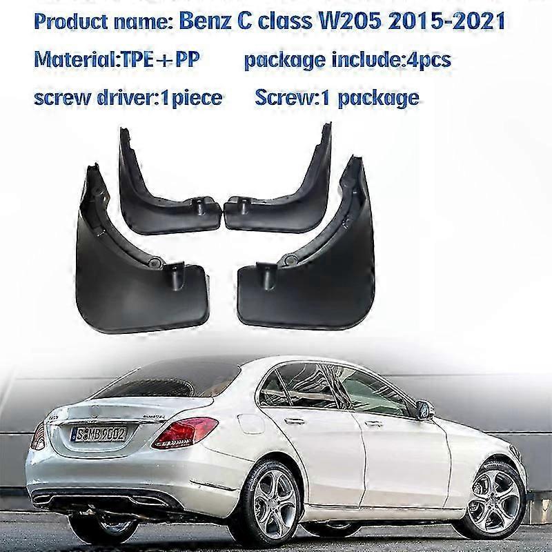 Universal Mud Flaps Guards for Cars - Front Rear 4pcs Splash Protection Fender Accessories for Various Models