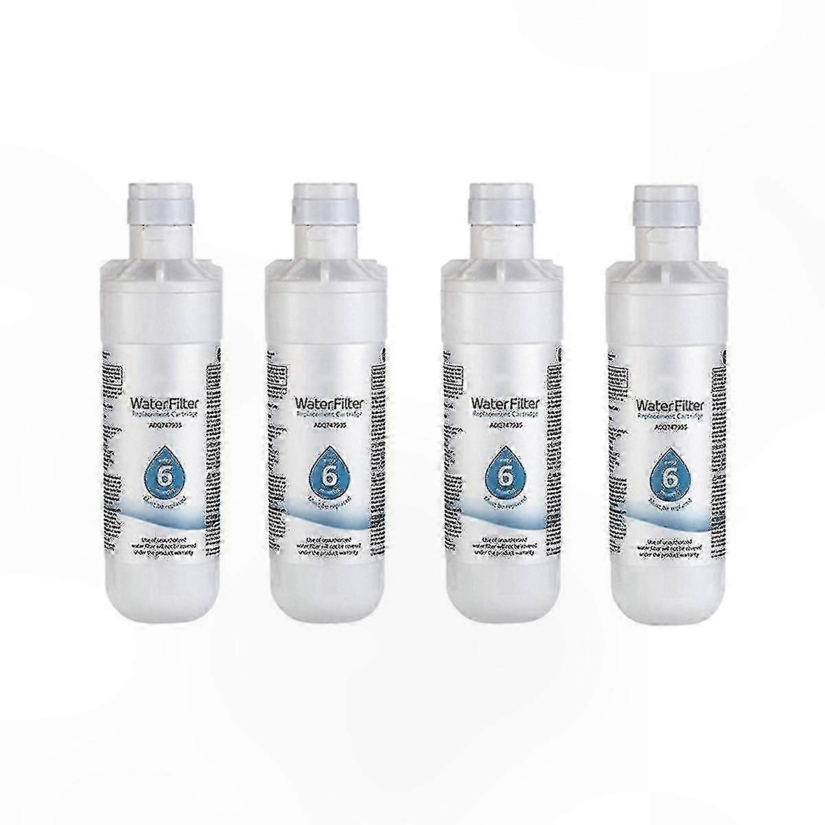 4-Pack Refrigerator Water Filter Replacement, Compatible with LT1000P3 and ADQ74793501, 200-Gallon Capacity