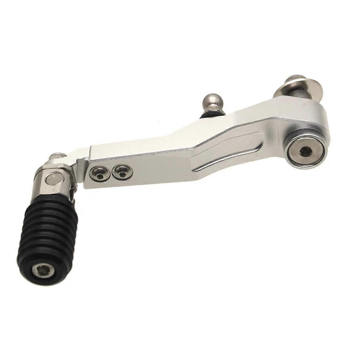 Motorcycle Adjustable Folding Gear Shifter Shift Pedal Lever Silver