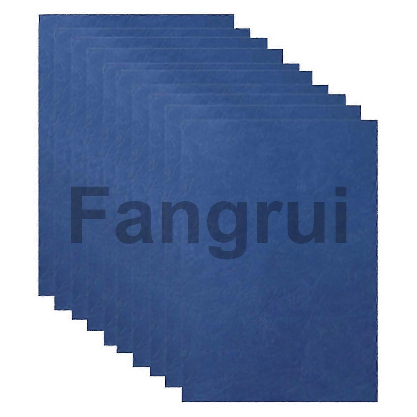 For Paper Binding Cover A4 Leather Texture Binding Cover Navy Blue