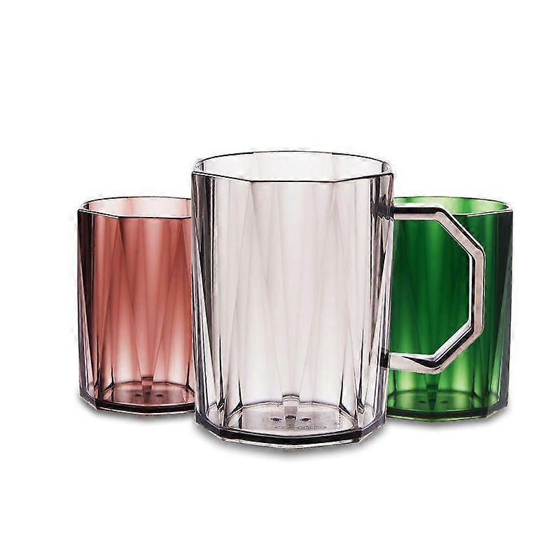 Plastic mouthwash and brushing cup