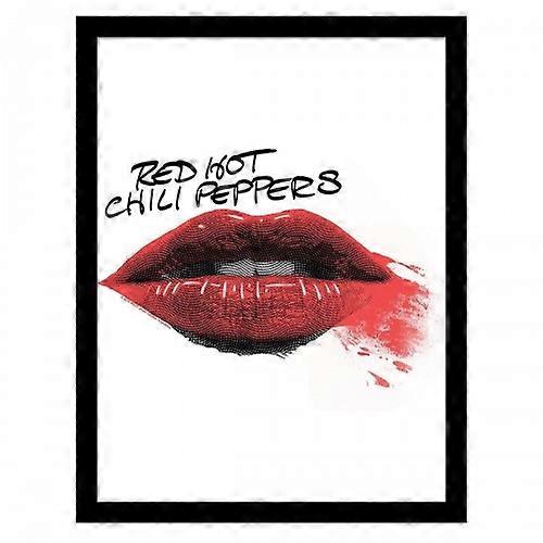 Red Hot Chili Peppers Lips Framed Poster