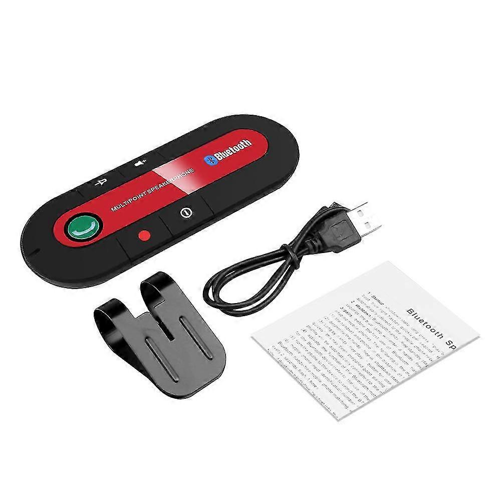 Wireless Bluetooth Car Kit Handsfree Speakerphone Sun Visor Speaker For Phone Auto Bluetooth Audio Receiver Accessories 2025