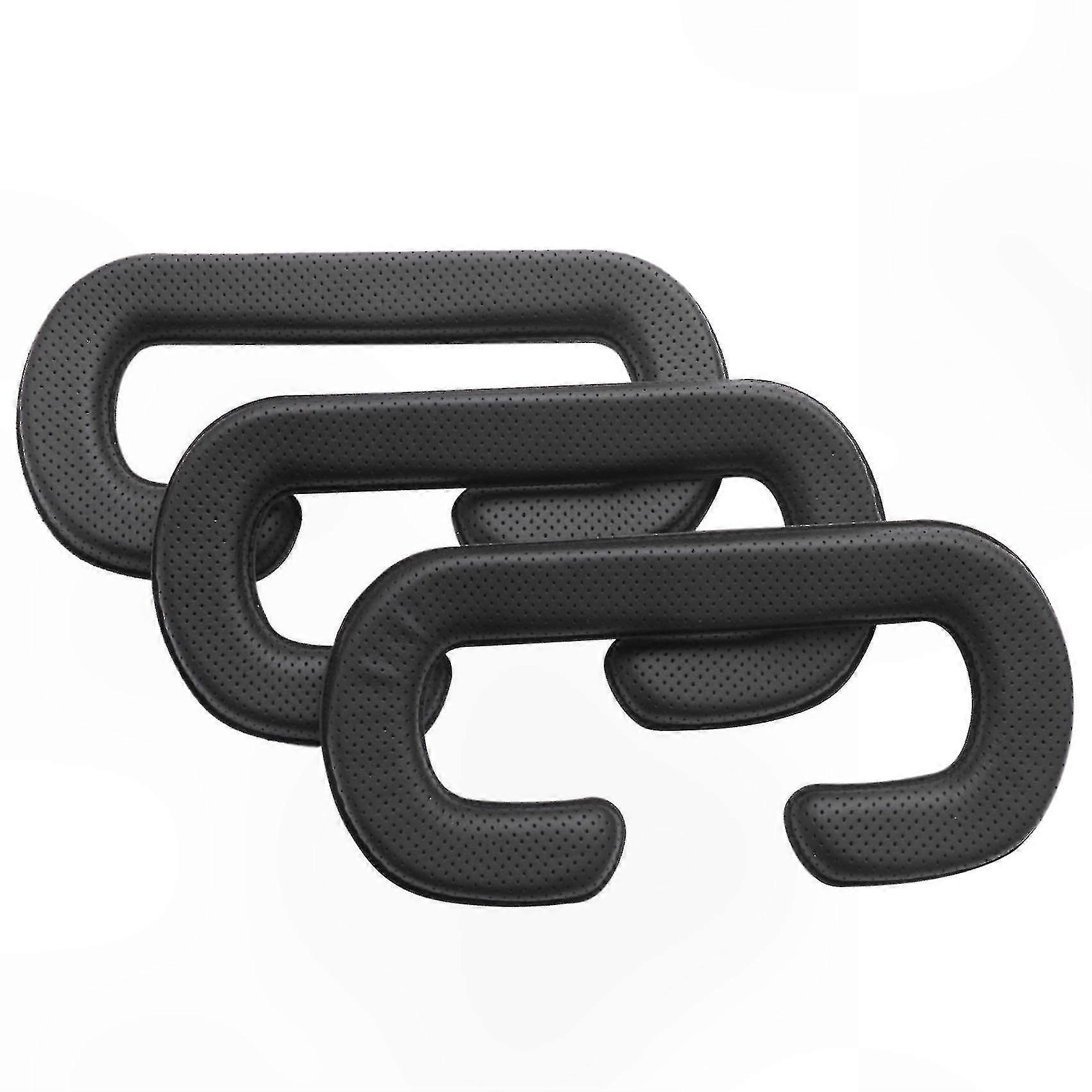 VR Headset Face Cushion Cover Bundle, PU Leather and Foam Material, Easy-to-Clean Replacement for HTC Vive Headset