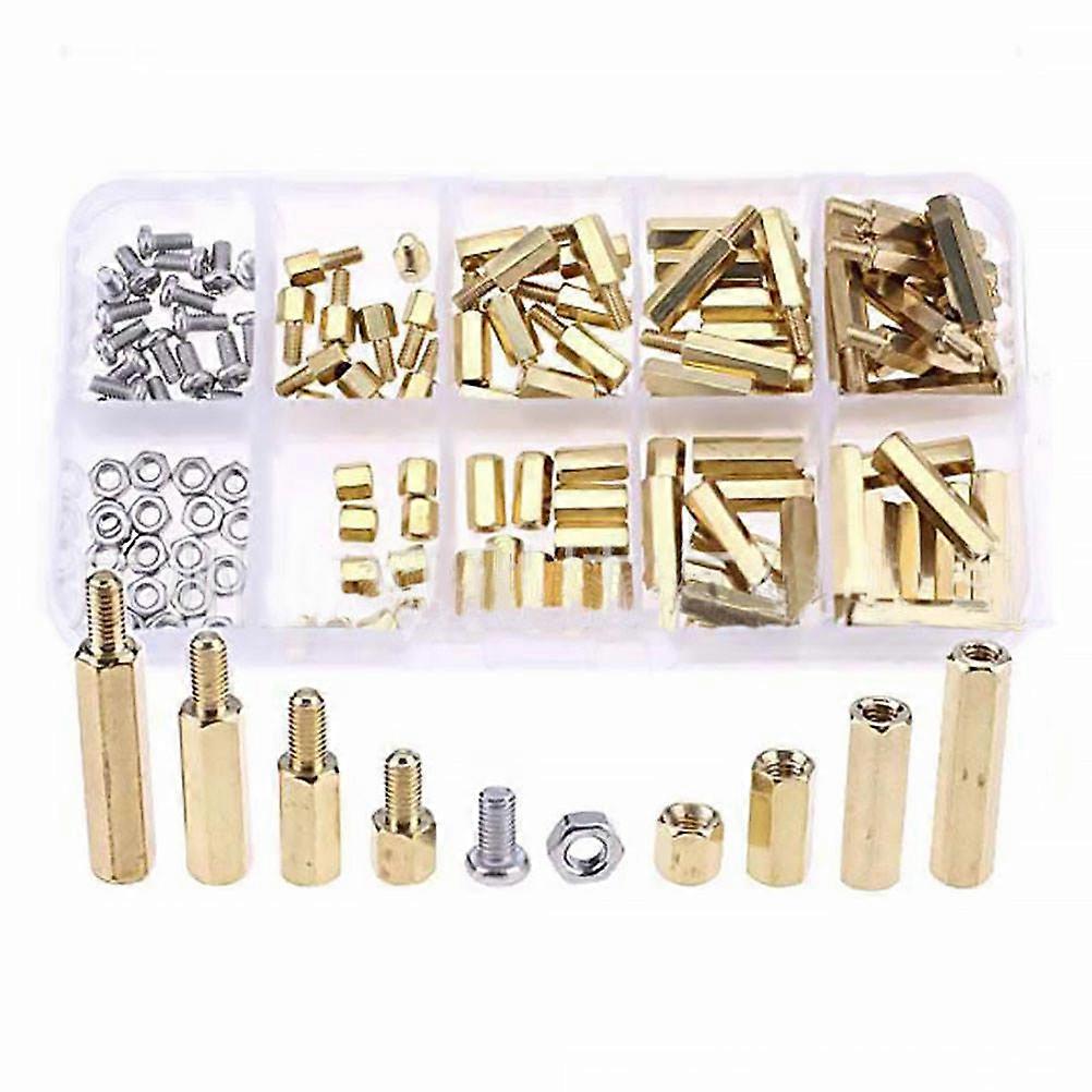 120Pcs Support Pillar Column Spacer Solid Brass Set