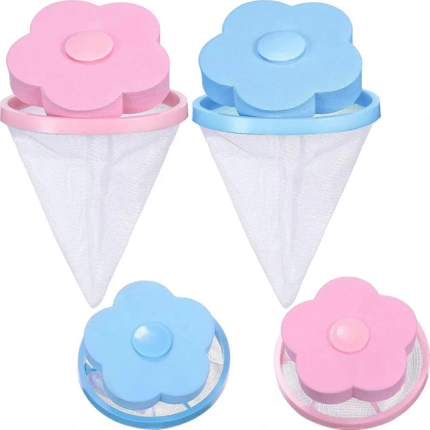 Washing Machine Lint Filters 2Pack Floating Hair Filtering Mesh Remover For Pet Hair Lint Mesh Bag Fits Most Machines