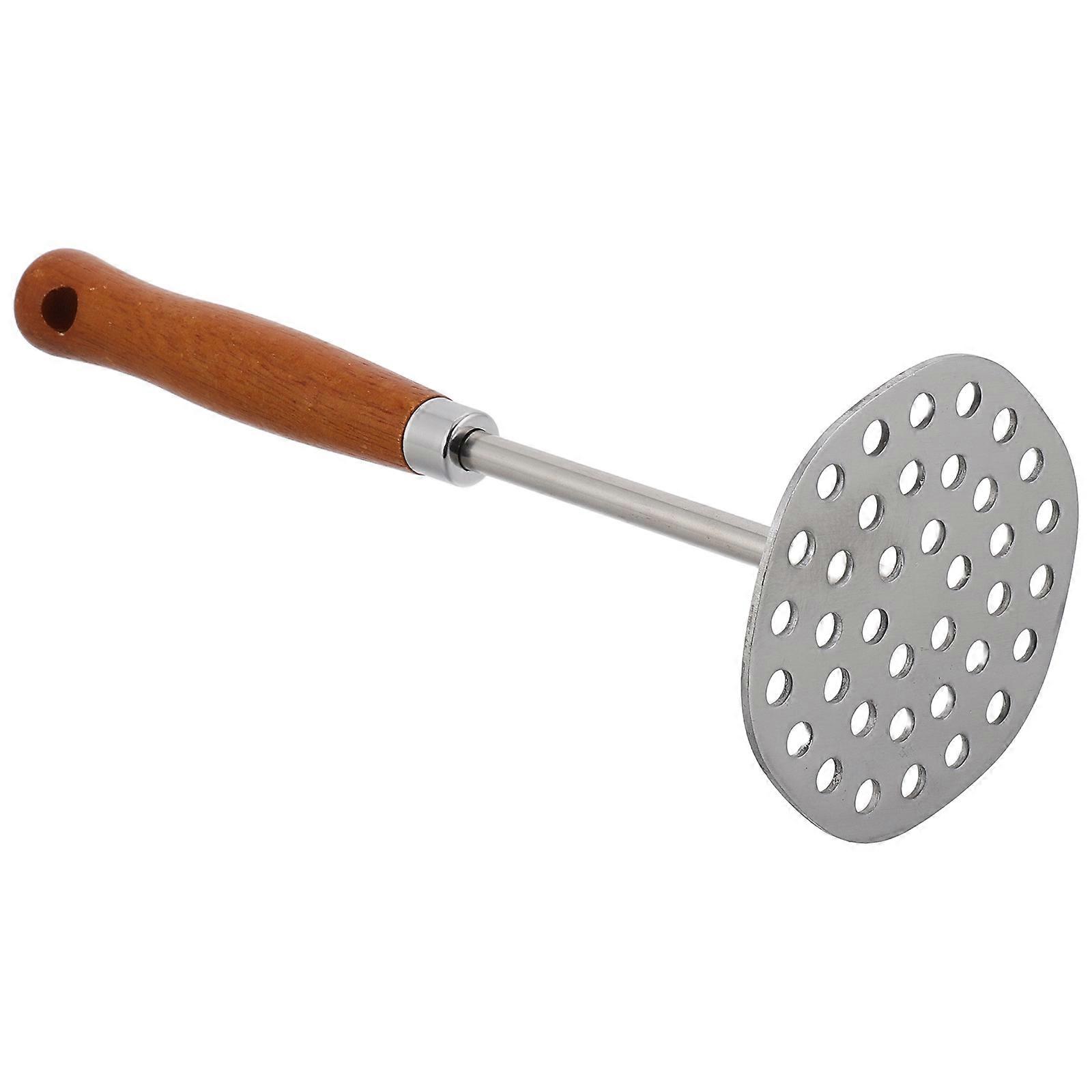 Sturdy Stainless Steel Potato Masher 3Pcs Set Ideal For Mashing Vegetables And Fruits In Kitchen Use With Long Handle Design