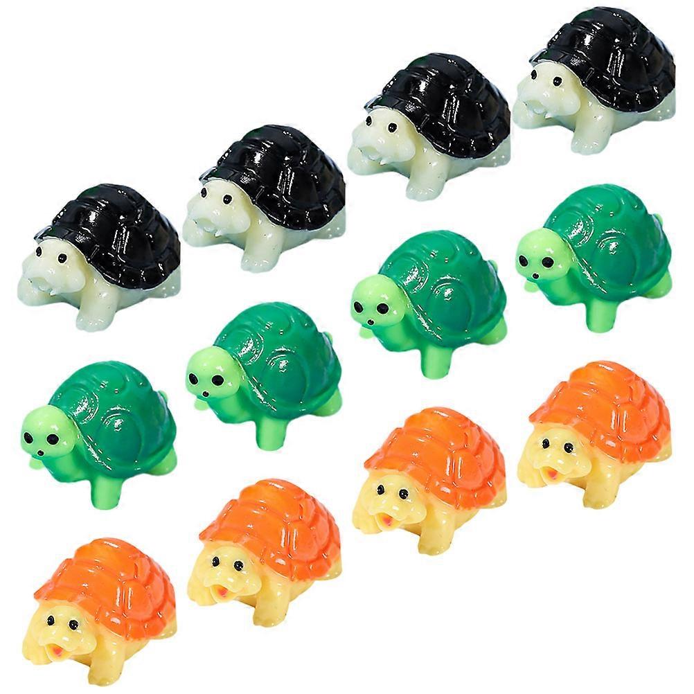 Turtle Figurine for Decor 24Pcs Resin Miniature Turtle Decoration Set