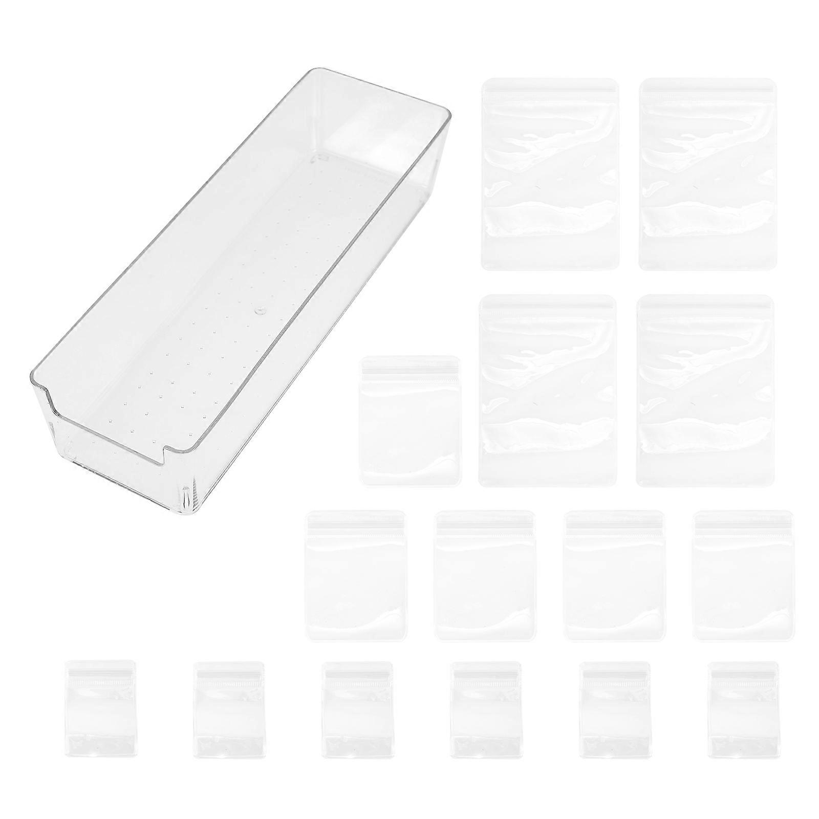 Transparent Jewelry Storage Bags Clear Bag for Storage 2Sets with Box