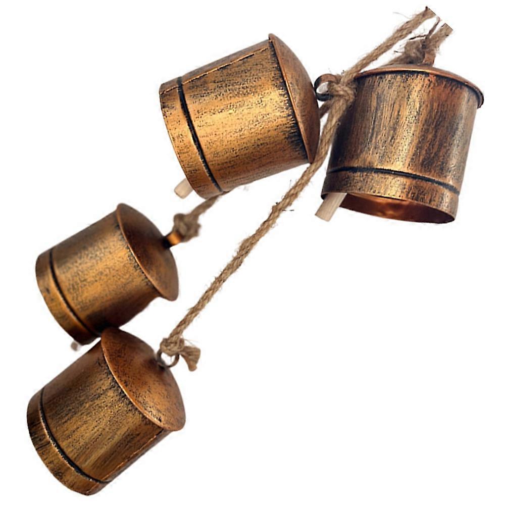 Cow Bells Metal Hanging Bells for Pets 3 Strings Clear Loud Sound